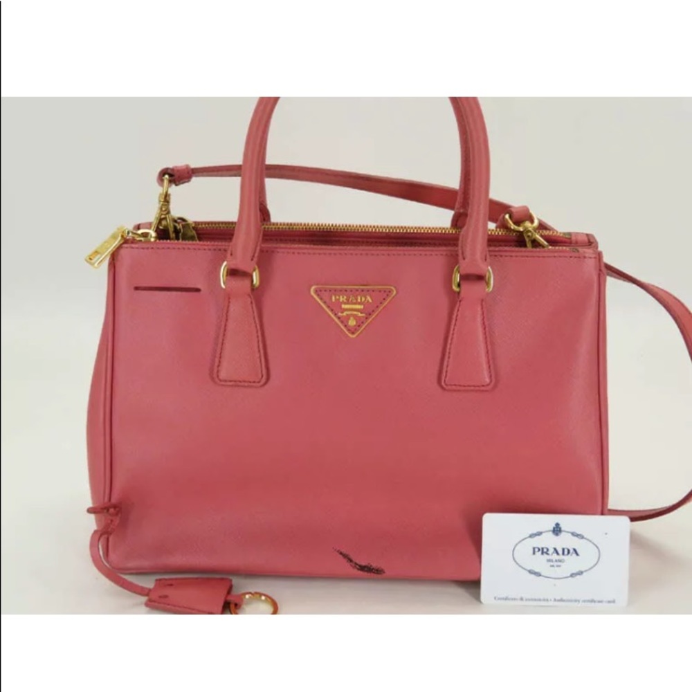 Prada pink leather authentic handbag PRADA